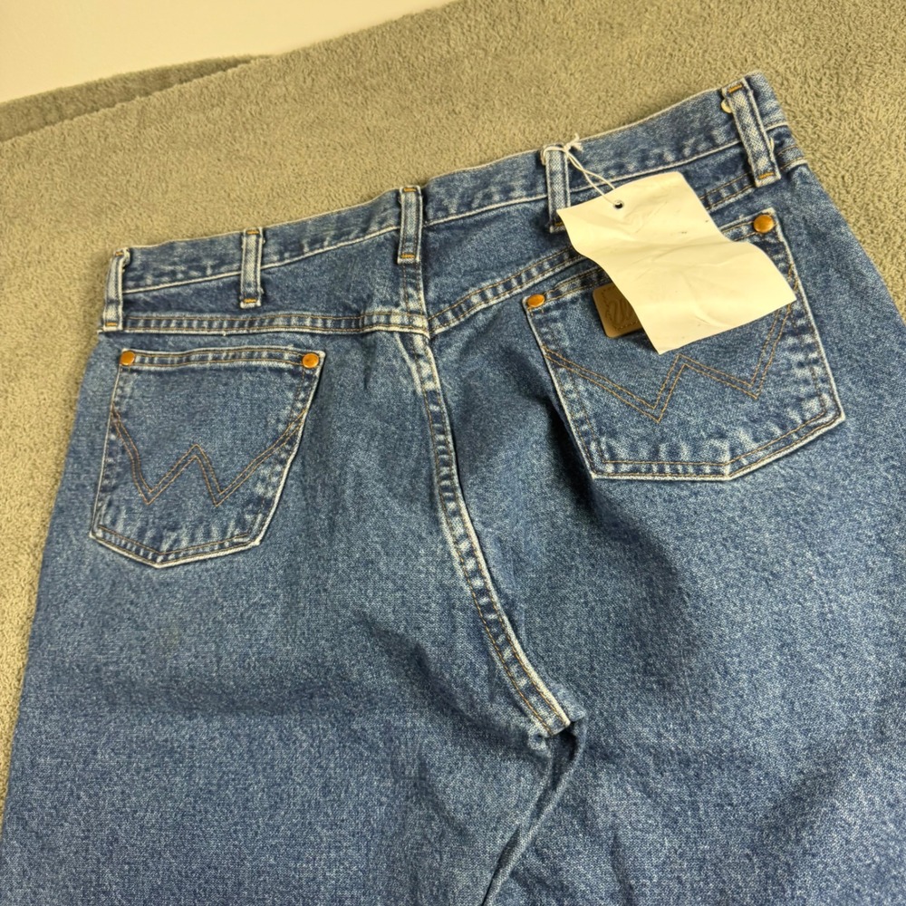 Wrangler Five Star Premium Denim Mens 36x30 Medium Wash Straight Leg Jeans 9300
